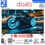 Daiko - Google TV 32” – UHD, HDR10, Dolby Audio - GLED32H93DK