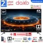 Daiko 50"- Google TV 5.0– 4K UHD, HDR10, HLG, Dolby Audio - GLED50AI95DK