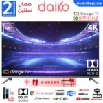 Daiko 55"- Google TV 5.0– 4K UHD, HDR10, HLG, Dolby Audio - GLED55AI96DK