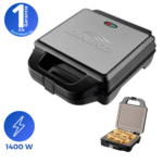 Daiko - Grill panini en acier inoxydable antiadhésif en granite - 1400w