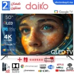 Daiko - 50' QLED Google TV - 4K UHD - HDR10 - 120HZ Gaming -Dolby Audio
