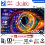 Daiko - 55' QLED Google TV - 4K UHD - HDR10 - Dolby Audio