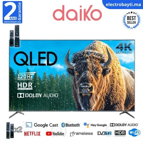 QLED Google Tv DAIKO 55''