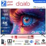 Daiko - 65' QLED Google TV - 4K UHD - HDR10 - 120HZ Gaming -Dolby Audio