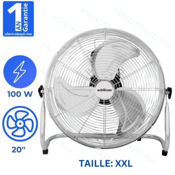 Schlëizer Ventilateur 20'' 100W