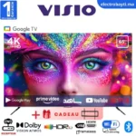 Visio - 65'' Smart TV - Google Tv - UHD 4K - Dolby Vision - HDR10 + Support Mural cadeau- 65WG9522KG