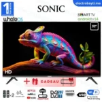 Sonic 32 Smart TV - Frameless HD - Récepteur Intégré HDMI + Support Mural