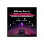 LG Smart TV - 65 pouce NanoCell AI NANO80 4K - télécommande magique AI HDR10 webOS25 - 65NANO80A6A – Image 4