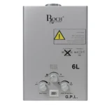 Roch - Chauffe eau à gaz automatique en acier inoxydable - 6L - Butane G30 - Ecran LED – Image 2