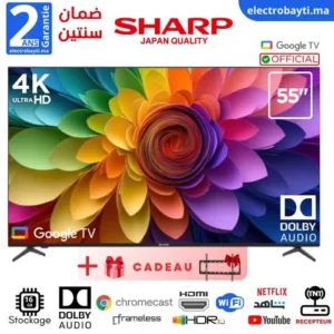 Sharp 55 GOOGLE TV - 4K UHD Smart Officiel