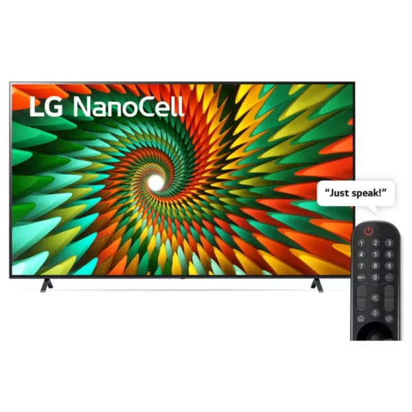 Smart TV LG NanoCell NANO80 4K, 55 pouces, Télécommande Magique IA HDR10 webOS24 2024