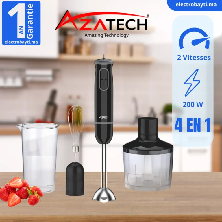 AZATECH Robot Mixeur 4 en 1
