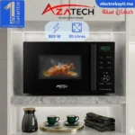 AZATECH Micro-Ondes Grill - 20L - 800W - Fonction de décongélation MC-20DGT BLACK