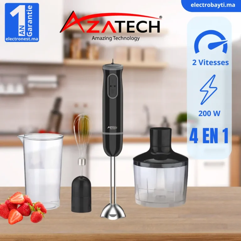 AZATECH Robot Mixeur 4 en 1